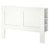 BRIMNES headboard with storage compartment, white, 140 cm