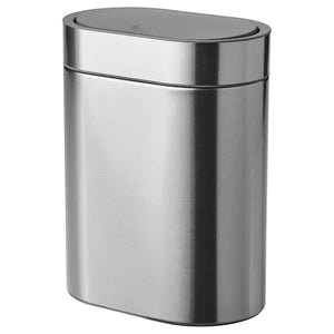 Ikea BROGRUND - Touch top bin, stainless steel, 4 l