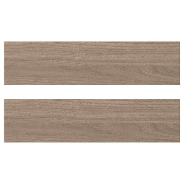 BROKHULT drawer front, walnut effect light grey