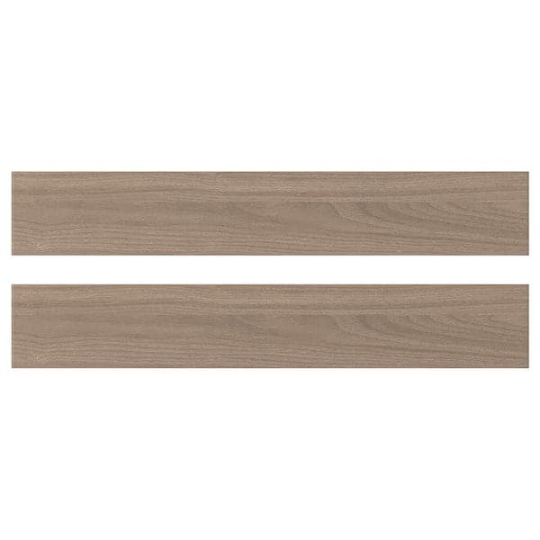 BROKHULT drawer front, walnut effect light grey