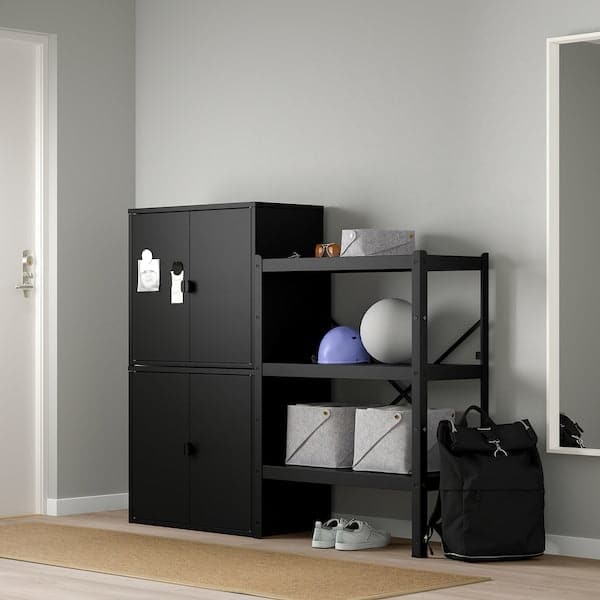 Ikea BROR - Shelving unit with cabinets , 161x40x133 cm