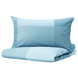 BRUNKRISSLA duvet cover and pillowcase, light blue, 150x200/50x80 cm