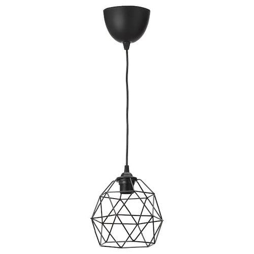 BRUNSTA / HEMMA - Pendant lamp, black, 20 cm