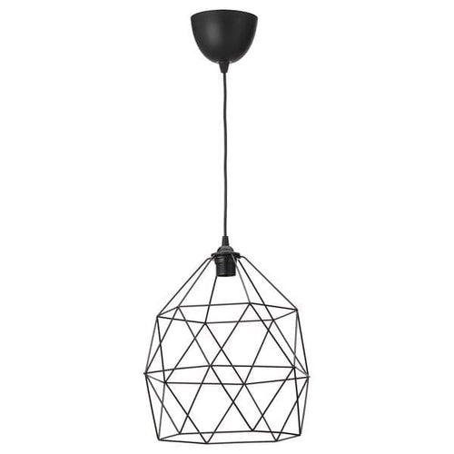 BRUNSTA / HEMMA - Pendant lamp, black, 30 cm