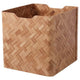 BULLIG box, bamboo/brown, 32x35x33 cm