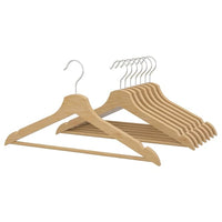 BUMERANG hanger, natural, 43 cm, 8 pack