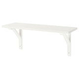 BURHULT / SANDSHULT wall shelf, white/white stained aspen, 59x20 cm