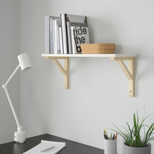 Ikea BURHULT / SANDSHULT - Wall shelf, white/aspen, 59x20 cm