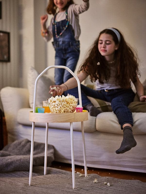 BURVIK - Side table, white, 38 cm - best price from Maltashopper.com 60340389