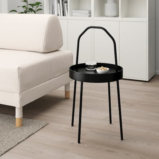Ikea BURVIK - Side table, black, 38 cm