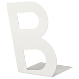 BUSBASSE book-end, white, 19x23 cm