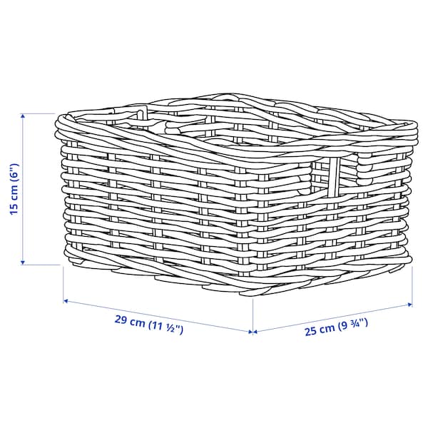 Ikea BYHOLMA - Basket, grey, 25x29x15 cm