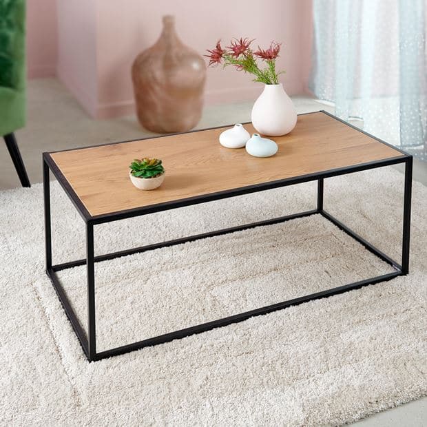Casa DAVENPORT Natural living room table H 40 x W 50 x L 100 cm
