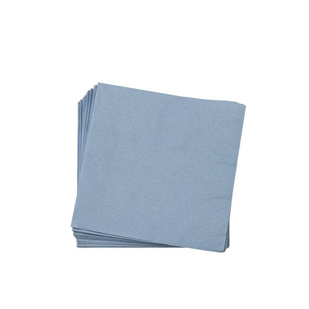 UNI Set of 20 gray napkins W 40 x L 40 cm - best price from Maltashopper.com CS655123