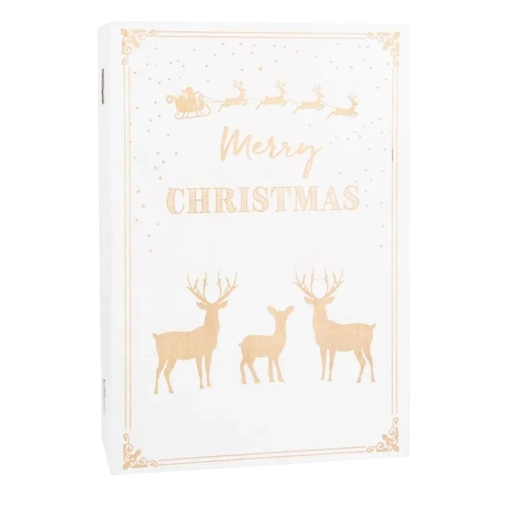 Maisons du Monde Maisons du Monde - Advent calendar book to fill, white and natural colors