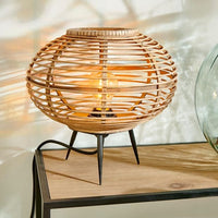 ZANZI Table lamp E27 natural H 29 cm - Ø 30 cm - best price from Maltashopper.com CS653877
