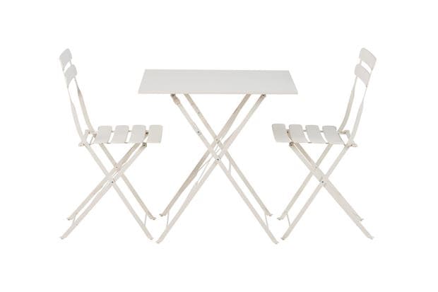 Casa IMPERIAL Square folding table sand, H 71 x W 70 x D 70 cm