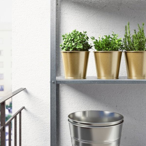 Ikea DAIDAI - Plant pot, brass-colour, 12 cm