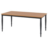 DANDERYD dining table, pine veneer/black, 180x90 cm