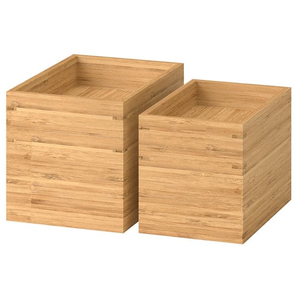 DRAGAN - 4-piece bathroom set, bamboo - best price from Maltashopper.com 40222607