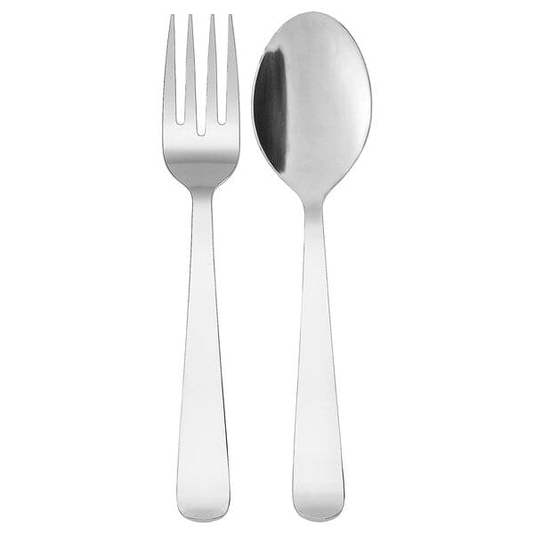 DRAGON - 2-piece salad servers set, stainless steel, 22 cm - best price from Maltashopper.com 90235626