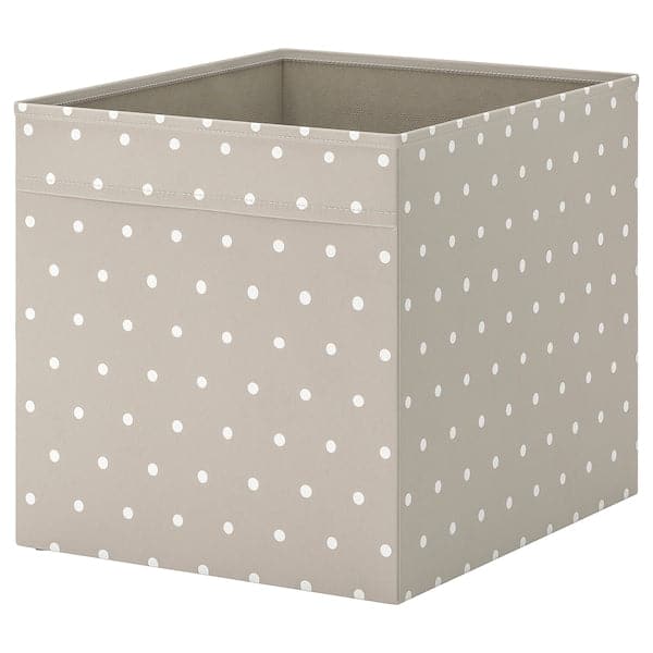 DRÖNA Container - beige/a pois 33x38x33 cm , 33x38x33 cm - best price from Maltashopper.com 90399217