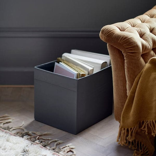 DRÖNA - Box, black, 33x38x33 cm - best price from Maltashopper.com 30219281