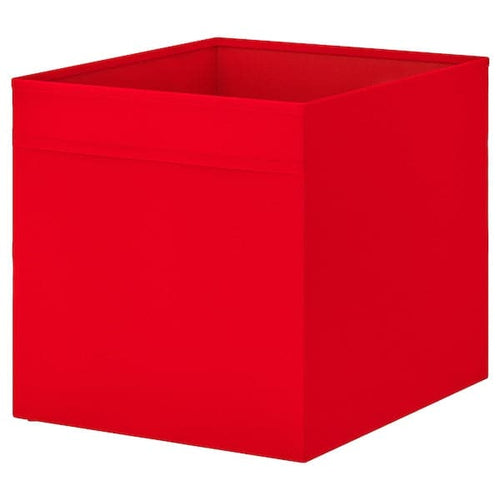 DRÖNA - Box, red, 33x38x33 cm