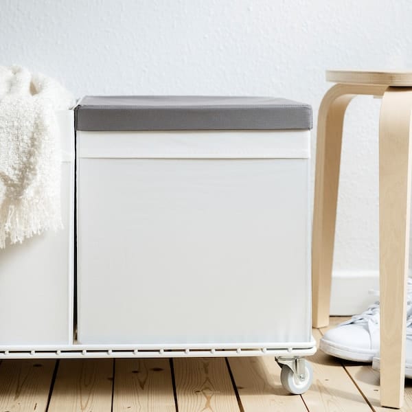 Ikea DRÖNA - Lid, dark grey textile, 39x34 cm