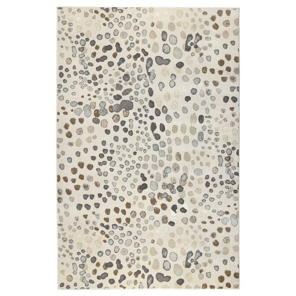 DUBBELFIL - Carpet, short pile, polka dot/beige pattern, , 200x300 cm - best price from Maltashopper.com 50565888