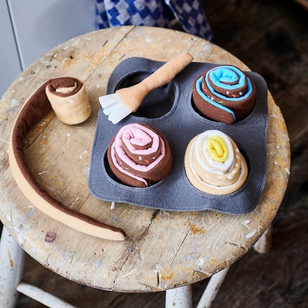 DUKTIG - 6-piece roll set, cinnamon/bun - best price from Maltashopper.com 80423595