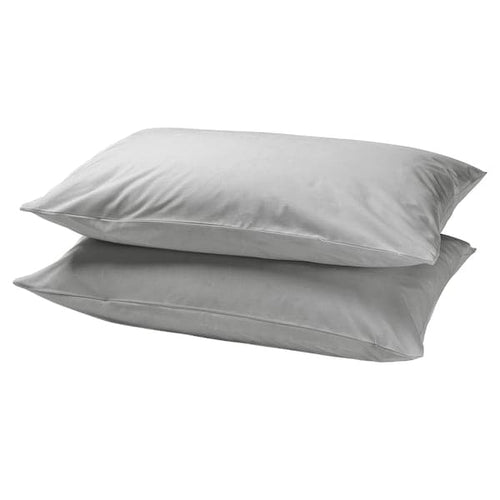 DVALA - Pillowcase, light grey, 50x80 cm