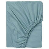 DVALA fitted sheet, light blue, 80x200 cm