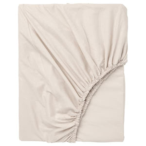 DVALA Sheet with corners - beige 90x200 cm , 90x200 cm - best price from Maltashopper.com 10357283
