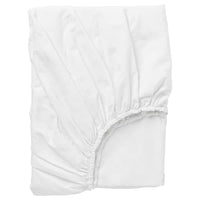 DVALA fitted sheet, white, 160x200 cm
