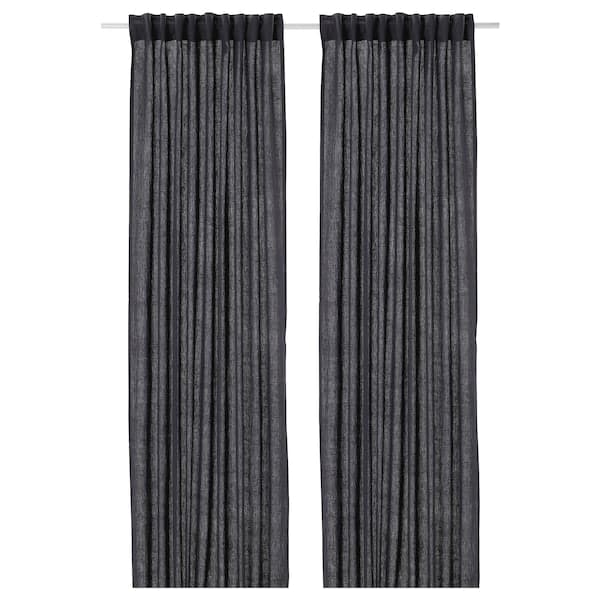 Ikea DYTÅG Curtains, 1 pair dark grey 145x300 cm , 145x300 cm