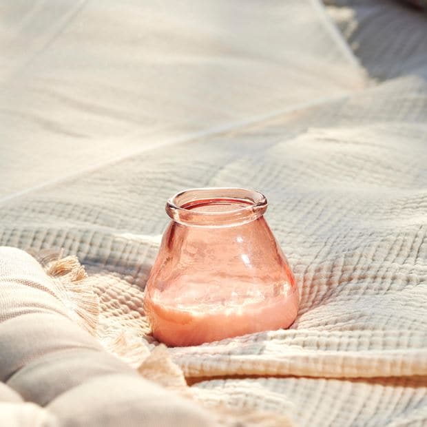 Casa EKOS Red citronella candle H 10 cm - Ø 8 cm - Ø 6 cm