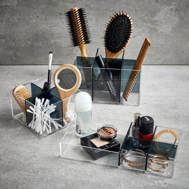 Casa LUXACRYL Transparent organizer, H 10,5 x W 18 x D 12,5 cm