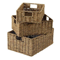 SEAGRASS Natural drawer basket H 17 x W 39 x D 29 cm - best price from Maltashopper.com CS663964