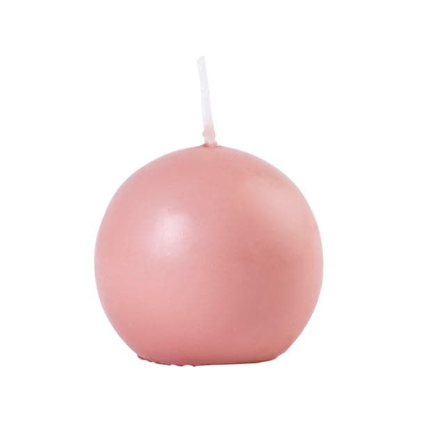 Casa BOLA Pink spherical candle, Ø 6 cm