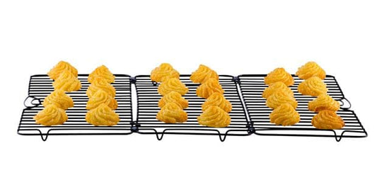 BAKERY Cooling grid Black folding cake H 1 x W 32 x D 14.5 cm - best price from Maltashopper.com CS622356