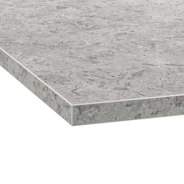 EKBACKEN - Worktop, limestone effect/laminate, 186x2.8 cm - best price from Maltashopper.com 00548797