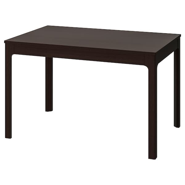 EKEDALEN - EKEDALEN Extendable table, dark brown, 120/180x80 cm