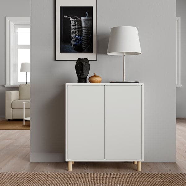 Ikea EKET - Cabinet combination with legs, white/wood, 70x35x80 cm