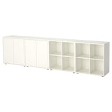 EKET cabinet combination with feet, white, 280x35x72 cm