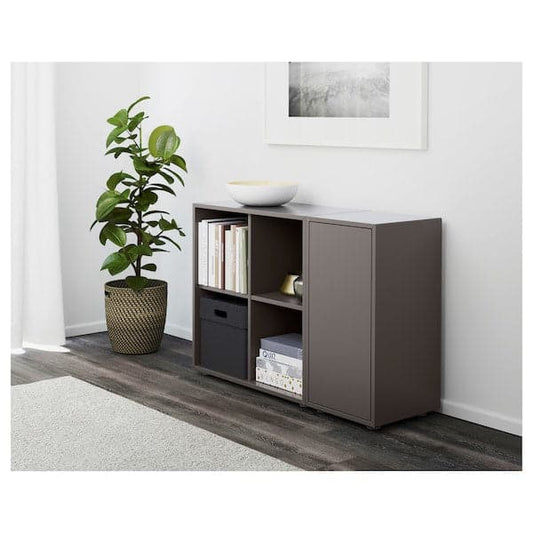 EKET - Cabinet combination with feet, dark grey, 105x35x72 cm - best price from Maltashopper.com 69190936