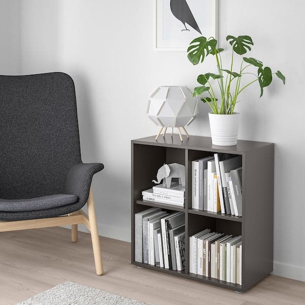 EKET - Cabinet combination with feet, dark grey, 70x35x72 cm - best price from Maltashopper.com 99306860