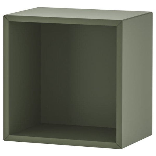 Ikea EKET - Wall-mounted cabinet combination, walnut effect/white grey-green, 80x35x210 cm