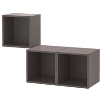 EKET wall-mounted cabinet combination, dark grey, 105x35x70 cm