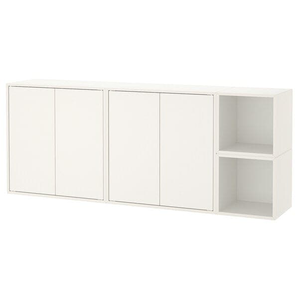 Ikea EKET - Wall-mounted cabinet combination, white, 175x35x70 cm
